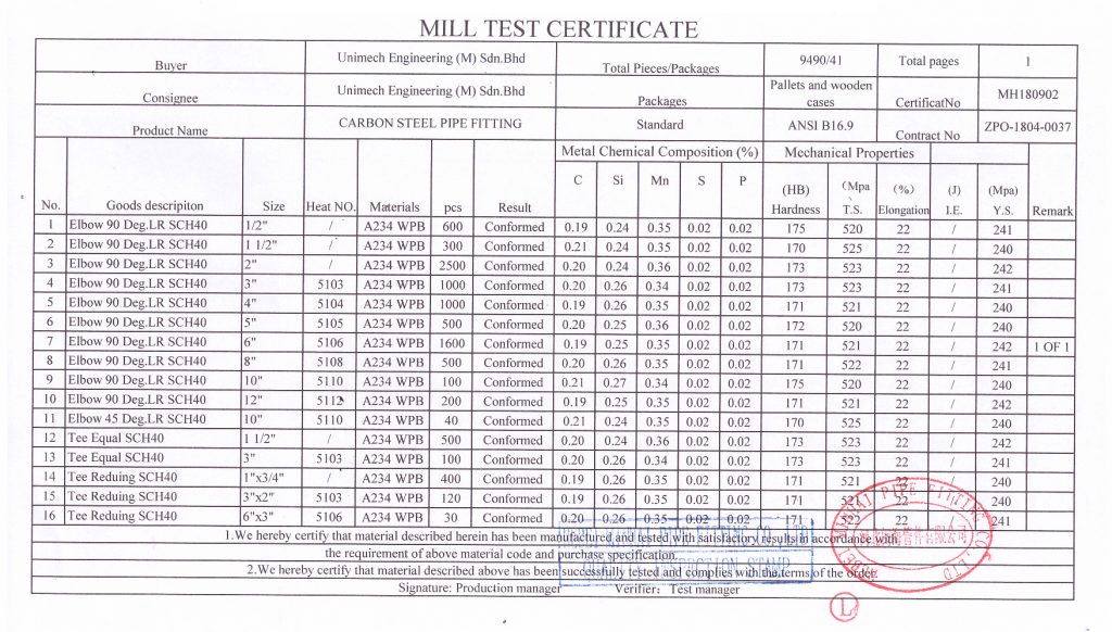 Mill Test Certificate prntbl concejomunicipaldechinu gov co